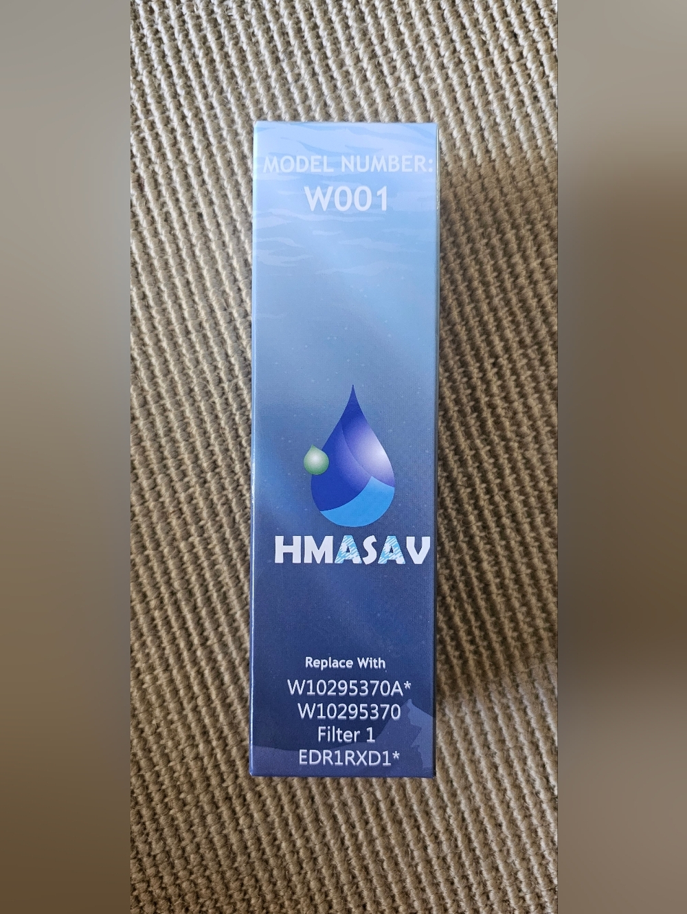 HMASAV NIB Water Filter Replacement Cartridge Model Number: W001